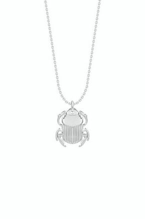 Lilou Skarabeusz - srebrna. Ogrlica iz kolekcije Lilou. Model z okrasnim obeskom izdelan iz nerjavečega jekla
