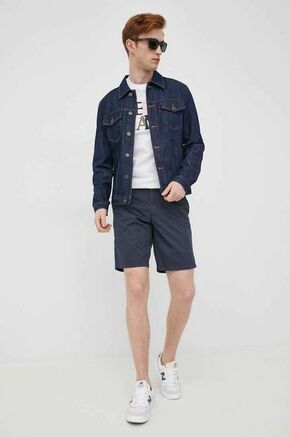 Kratke hlače Tommy Hilfiger Brooklyn moške - mornarsko modra. Kratke hlače iz kolekcije Tommy Hilfiger. Model izdelan iz tkanine.