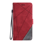 Preklopna torbica za Xiaomi Redmi Note 13 Pro, WLGO-Lines, rdeča