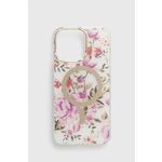 Guess Guess Flower MagSafe - ohišje za iPhone 14 Pro Max (prozorno)