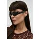 Sončna očala Gucci ženska, črna barva, GG1651S - črna. Sončna očala iz kolekcije Gucci. Model z enobarvnimi stekli in okvirjem iz plastike.