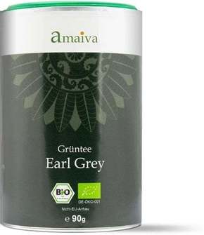 Amaiva Bio zeleni čaj Earl Grey - 90 g