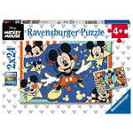 Ravensburger Disney: Mickey miška, 2 x 24 kosov