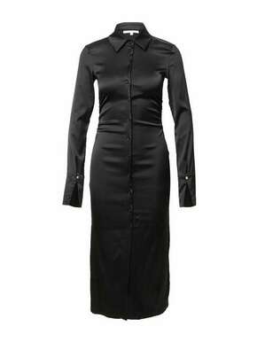 Obleka Patrizia Pepe črna barva - črna. Obleka iz kolekcije Patrizia Pepe. Model izdelan iz enobarvne tkanine. Model iz izjemno udobne tkanine z visoko vsebnostjo viskoze.