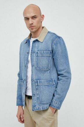 Jeans jakna GAP moška - modra. Jakna iz kolekcije GAP. Nepodložen model