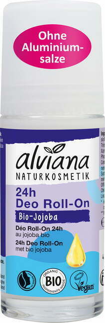 "alviana naravna kozmetika 24-urni deo roll-on z bio jojobo - 50 ml"