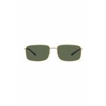 Sončna očala Armani Exchange moški, bež barva - bež. Sončna očala iz kolekcije Armani Exchange. Model z enobarvnimi stekli in okvirjem iz kovine.
