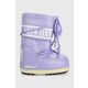Otroške snežke Moon Boot vijolična barva - vijolična. Zimski čevlji iz kolekcije Moon Boot. Podloženi model izdelan iz sintetičnega materiala.