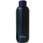 Steklenica Puro HOT&amp;COLD termo, nerjaveče jeklo, 500 ml, Optic- Stripe /temno modra mat