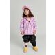 Otroški suknjič in hlače Reima Moomin Plask vijolična barva - vijolična. Otroški suknjič in hlače iz kolekcije Reima. Podložen model, izdelan iz vzorčastega materiala.