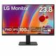 LG 24MR400 monitor, IPS, 23.8", 16:9, 1920x1080, 100Hz, HDMI, VGA (D-Sub)