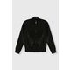 Otroški pulover Guess črna barva - črna. Otroški pulover iz kolekcije Guess, izdelan iz enobarvne tkanine. Model iz izjemno udobne tkanine z visoko vsebnostjo viskoze.