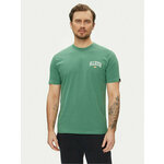 Bombažna kratka majica Ellesse Harvardo T-Shirt moška, zelena barva, SHV20245 - zelena. Kratka majica iz kolekcije Ellesse, izdelana iz pletenine s potiskom. Model iz izjemno udobne bombažne tkanine.