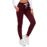 Edoti KELCEY ženske športne hlače temno rdeče barve MDN23701 XL
