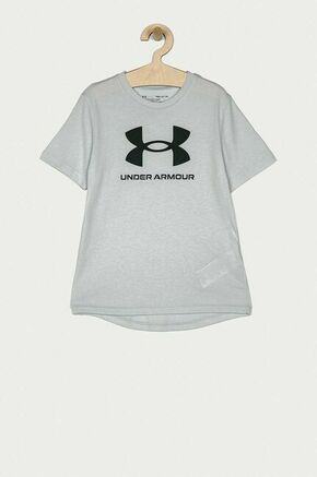 Under Armour otroška kratka majica 122-170 cm - siva. Kratka majica iz kolekcije Under Armour. Model izdelan iz materiala s potiskom.