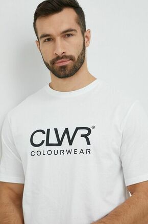 Bombažna kratka majica Colourwear bela barva - bela. Lahkotna kratka majica iz kolekcije Colourwear. Model izdelan iz tanke