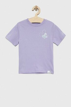 Otroška bombažna kratka majica GAP x Disney vijolična barva - vijolična. Otroška kratka majica iz kolekcije GAP. Model izdelan iz tanke