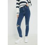 Kavbojke Tommy Jeans ženski, - mornarsko modra. Kavbojke iz kolekcije Tommy Jeans v stilu super skinny s visokim pasom. Model izdelan iz elastičnega denima.