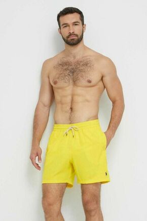 Kopalne kratke hlače Polo Ralph Lauren rumena barva - rumena. Kopalne kratke hlače iz kolekcije Polo Ralph Lauren