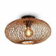 Stropna svetilka v bronasti barvi z bambusovim senčnikom ø 40 cm Cango – Good&amp;Mojo