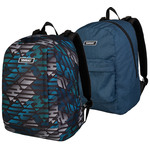 TWIN Geometric blue 27242 - šolska torba, nahrbtnik