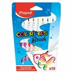 WEBHIDDENBRAND Otroški markerji Maped Color'Peps Brush 10 barv