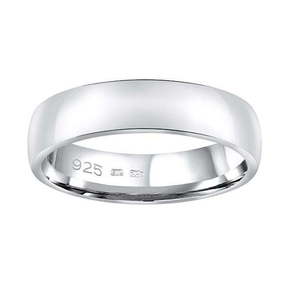 Silvego Poročni srebrni prstan Poesia za moške in ženske QRG4104M (Obseg 64 mm) srebro 925/1000