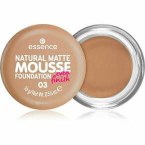 Essence Natural Matte Mousse mat puder v peni 16 g Odtenek 03