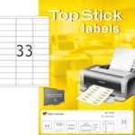 Herma Top Stick 8702 etikete, 70 x 25,4 mm, bele, 100/1