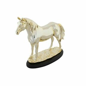 NEW Okrasna Figura DKD Home Decor Konj Črna Zlat Resin (30 x 11