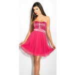 Amiatex Ženska obleka 72988, roza, 8