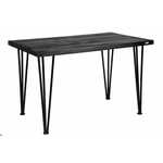 CAPOARTI® Jedilna miza BLACK HAIRPIN, 180 cm