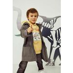 Otroška jakna zippy siva barva - siva. Otroški parka iz kolekcije zippy. Prehoden model, izdelan iz gladkega materiala.