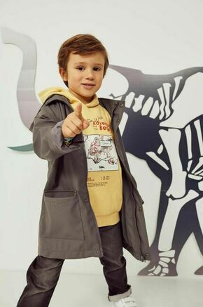 Otroška jakna zippy siva barva - siva. Otroški parka iz kolekcije zippy. Prehoden model