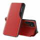 slomart eleganten etui eco leather view case s preklopnim pokrovom in funkcijo stojala za samsung galaxy s22 + (s22 plus) rdeč