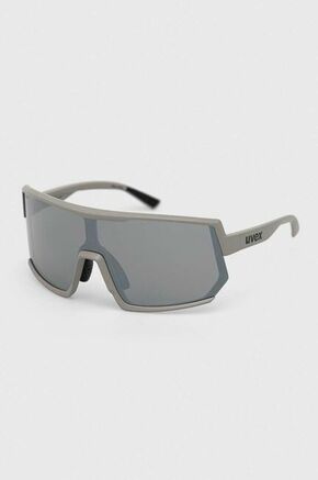 Sončna očala Uvex Sportstyle 235 siva barva - siva. Sončna očala iz kolekcije Uvex. Model s tehnologijo za zaščito pred škodljivim sevanjem.