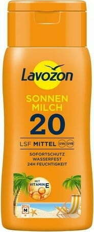 LAVOZON Mleko za sončenje ZF 20 - 200 ml