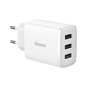 BASEUS Baseus Kompaktni omrežni polnilec 3x USB 17W