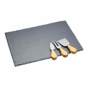 Komplet noža za sir in deske za rezanje iz skrilavca Kitchen Craft