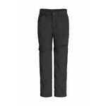 Otroške hlače Jack Wolfskin črna barva - črna. Otroški hlače iz kolekcije Jack Wolfskin. Model izdelan iz enobarvne tkanine.
