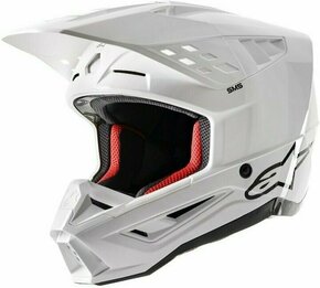 Alpinestars S-M5 Solid Helmet White Glossy S Čelada