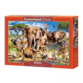 WEBHIDDENBRAND CASTORLAND Puzzle Živali Savane 1500 kosov