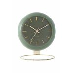 Namizna ura Karlsson Globe - zelena. Namizna ura iz kolekcije Karlsson. Model izdelan iz jekla.