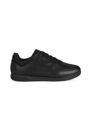 Čevlji Geox SPHERICA EC3 črna barva - črna. Čevlji iz kolekcije Geox. Model izdelan iz kombinacije naravnega usnja in tekstilnega materiala.