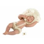 Llorens 63203 NEW BORN BOY - speča realistična lutka s polnim ohišjem iz vinila