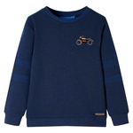 vidaXL Otroški pulover mornarsko modra melange 140