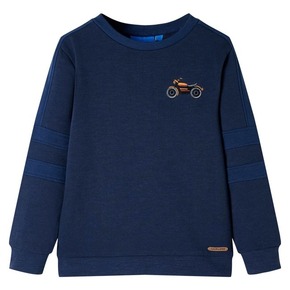 VidaXL Otroški pulover mornarsko modra melange 140