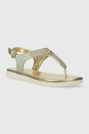 Sandali Michael Kors zlata barva - zlata. Otroški sandali iz kolekcije Michael Kors. Model je izdelan iz sintetičnega materiala. Model z gumijastim podplatom