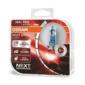 Žarnica H4 12V 60/55W night breaker laser gen2 + 150 duo pack Osram