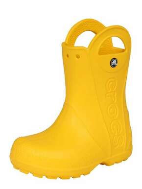 Crocs Dežni škornji čevlji za v vodo rumena 25 EU Handle Rain Boot Kids